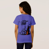 T-Shirt Parade de lanternes fantomatiques violet (Dos entier)