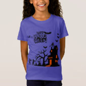 T-Shirt Parade de lanternes fantomatiques violet (Devant)
