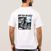 T-shirt Parade De Pingouin Antarctique Sur Un Arrière - pl (Dos)