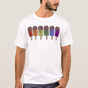 T-shirt Parade de sucettes glacées arc-en-ciel