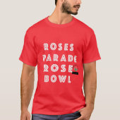 T-shirt Parade rose et bol de rose (Devant)