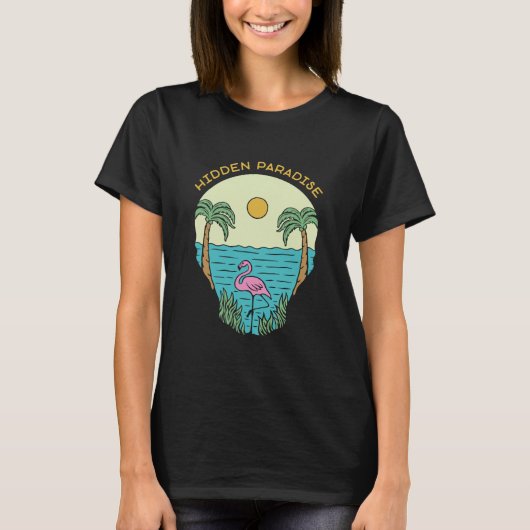 T-shirt Paradis caché (Devant)