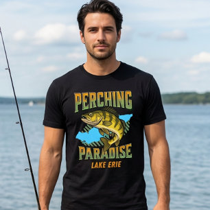 T-shirt Paradis de la pêche à la perchaude du lac Érié Spé