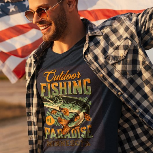 T-shirt Paradis de la pêche au brochet