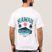 T-shirt Paradis de l'île d'Hawaï (Dos)