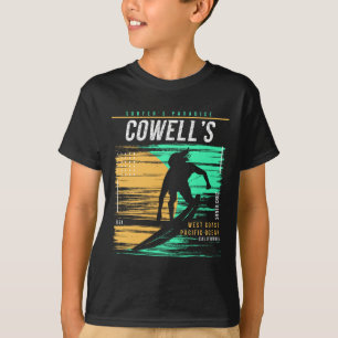 T-shirt Paradis des surfeurs vintage de Cowell en Californ