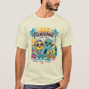 T-shirt Paradis du Pickleball d'Été – Jouer • Rire • Répét