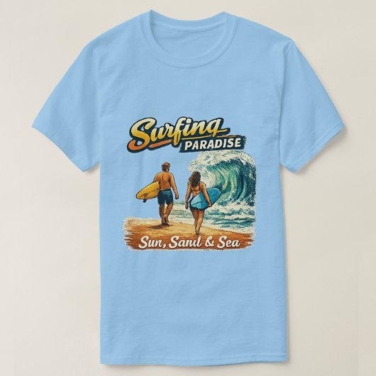 T-SHIRT PARADIS DU SURF (Design devant)