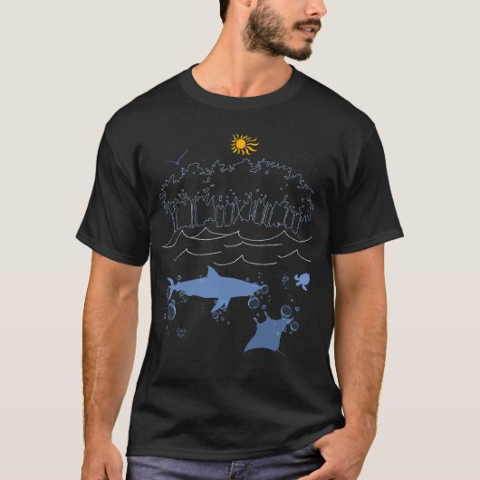 T-shirt Paradis océanique (Devant)