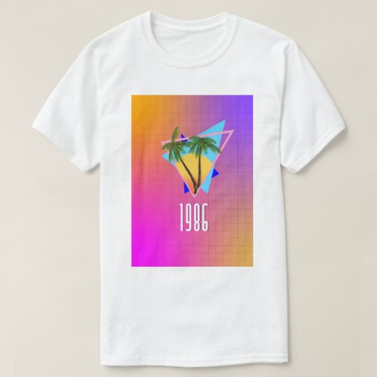 T-shirt Paradis tropical de 1986 (Design devant)