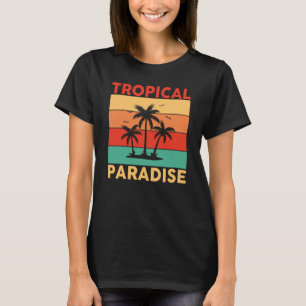 T-shirt Paradis tropical hawaïen Hawaï Ananas Tiki