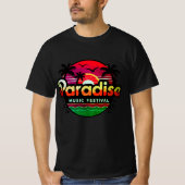 T-shirt Paradise Beach Band : Vibes tropicales (Devant)
