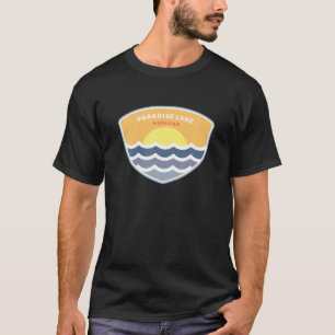 T-shirt Paradise Lake Michigan MI Sunset Vacances Souvenir