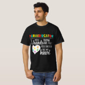 T-shirt Paraeducator Cute Paraprofessional School Teacher  (Devant entier)