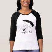T-shirt Paraglider Chick Raglan Tee (Devant)