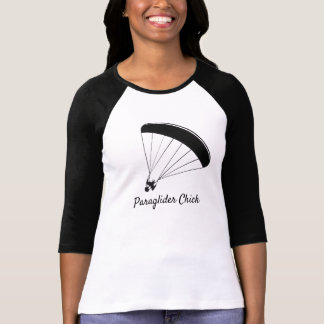 T-shirt Paraglider Chick Raglan Tee