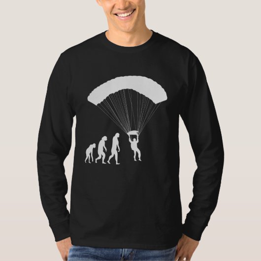T-shirt Paragliding Evolution Paraglider Paramotor Parachu (Devant)