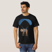 T-shirt Paragliding Flying Sloth Skydiving Paraglider (Devant entier)