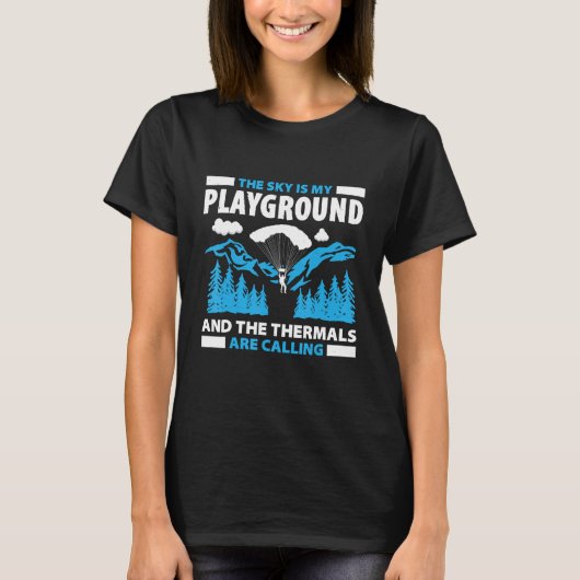 T-shirt Paragliding For Paraglider Paragliding Enthusiast (Devant)