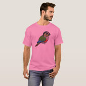 T-shirt Parakeet à ventre crimson (Devant entier)