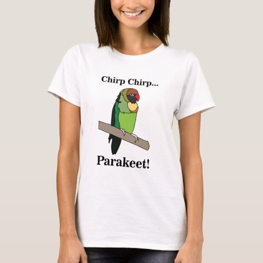 T-shirt Parakeet Bird  (Devant)