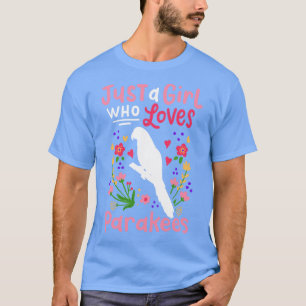 T-shirt Parakeet Budgie Bird Oiseaux Oiseaux Oiseaux Amour