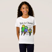 T-Shirt Parakeet Talk is Cheep Sweet Tea (Devant entier)