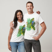 T-shirt Parakeet with leaves (Unisexe)