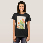 T-shirt Parakeet with Tulips Exotic Pets (Devant entier)