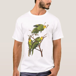 T-shirt: Parakeets - door John Audubon T-shirt