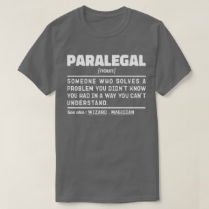 T-shirt Paralegal Noun Définition Humour adjoint juridique