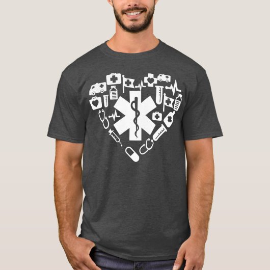 T-shirt Paramedic Emergency Médicale Technician EMT EMS (Devant)