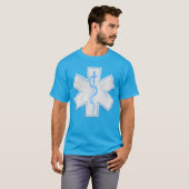 T-shirt Paramètre EMT Blue Turquoise (Devant entier)