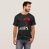 T-shirt Paramoteur motorisé Évolution drôle de parapente P (Devant entier)