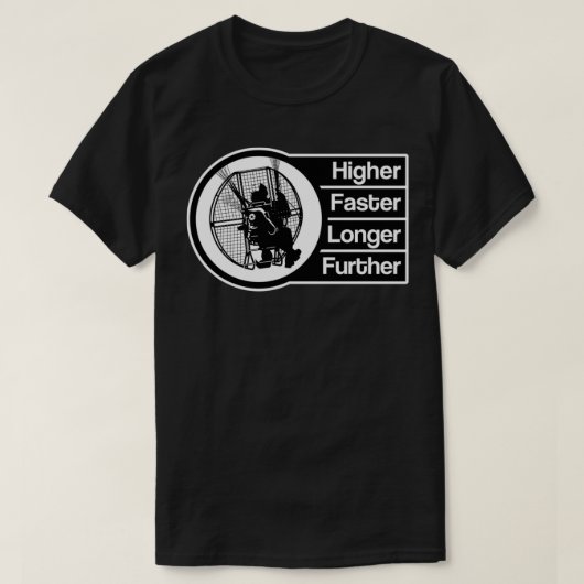 T-shirt Paramoteur plus rapide plus fort (Design devant)