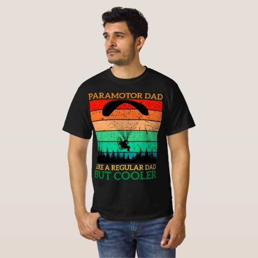 T-shirt Paramotor Dad Paramotor Powered Paraglider paragli (Devant entier)