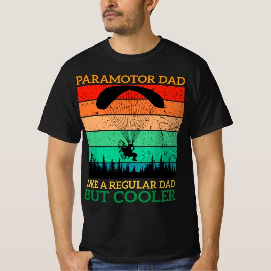 T-shirt Paramotor Dad Paramotor Powered Paraglider paragli (Devant)