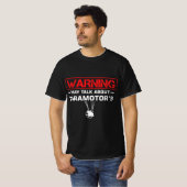 T-shirt Paramotor Glider Paraglider Warning May Talk About (Devant entier)