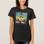 T-shirt Paramotor Pilot I get high Paramotoring (Devant)
