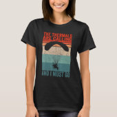 T-shirt Paramotor Pilot Les thermaux appellent Paramotor (Devant)