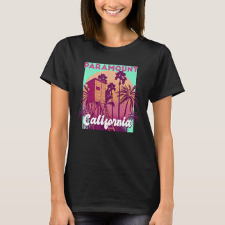 T-shirt Paramount California palmier plage rétro vintage