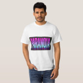 T-shirt "Paranoia" - Design Glitch Psichedelico (Devant entier)