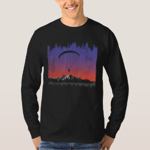 T-shirt Parapente Parapente Pilote Pilote Flying Mountains