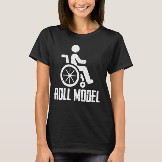 T-shirt Paraplégique modèle de roulement (Devant)