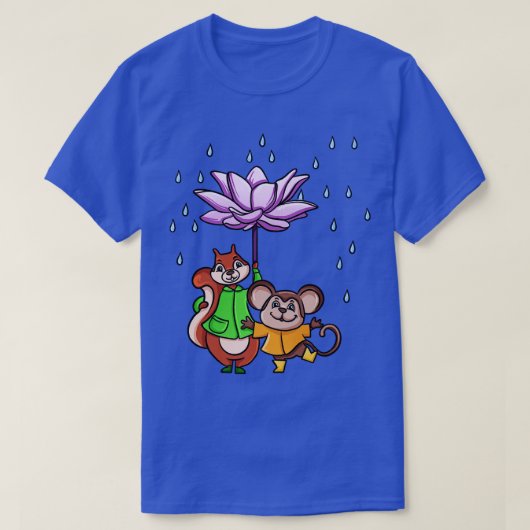T-shirt Parapluie de fleurs Lotus (Design devant)