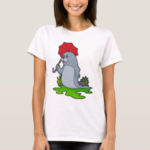 T-shirt Parapluie de pluie de phoque