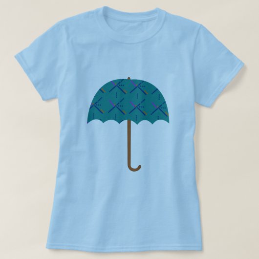 T-shirt Parapluie de tapis d'aéroport de PDX (Design devant)