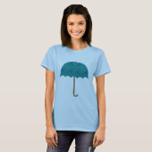 T-shirt Parapluie de tapis d'aéroport de PDX (Devant entier)