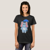 T-shirt Parapluie Eléphant (Devant entier)