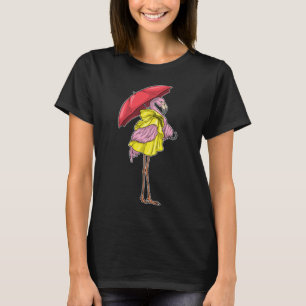 T-shirt Parapluie Flamant Rose